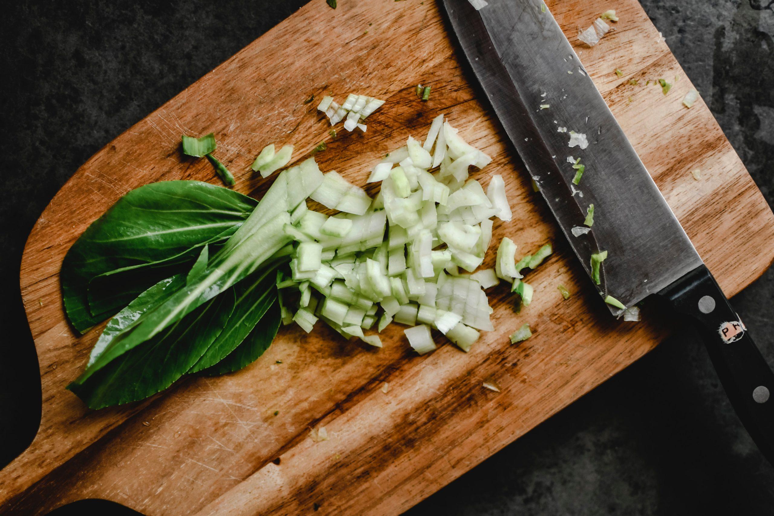 Bok Choy Bowl of roasted carrots